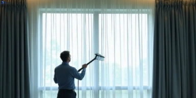 Commercial curtain steam cleaning service the-rocks-nsw hotels offices
